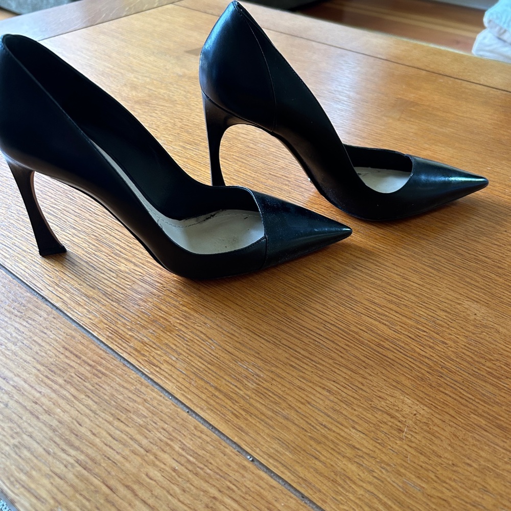 Christian Dior Black Leather Songe Pump Size 39